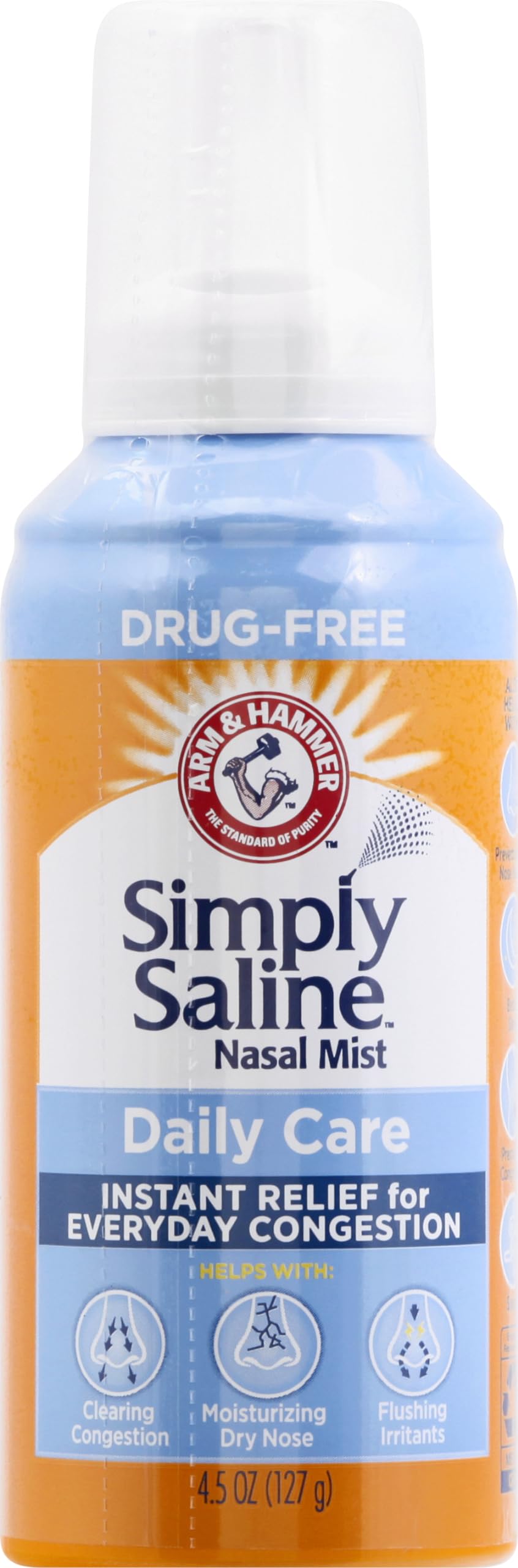ARM & HAMMER Simply Saline Nasal Care Daily Mist 4.5oz &ndash; Instant ...