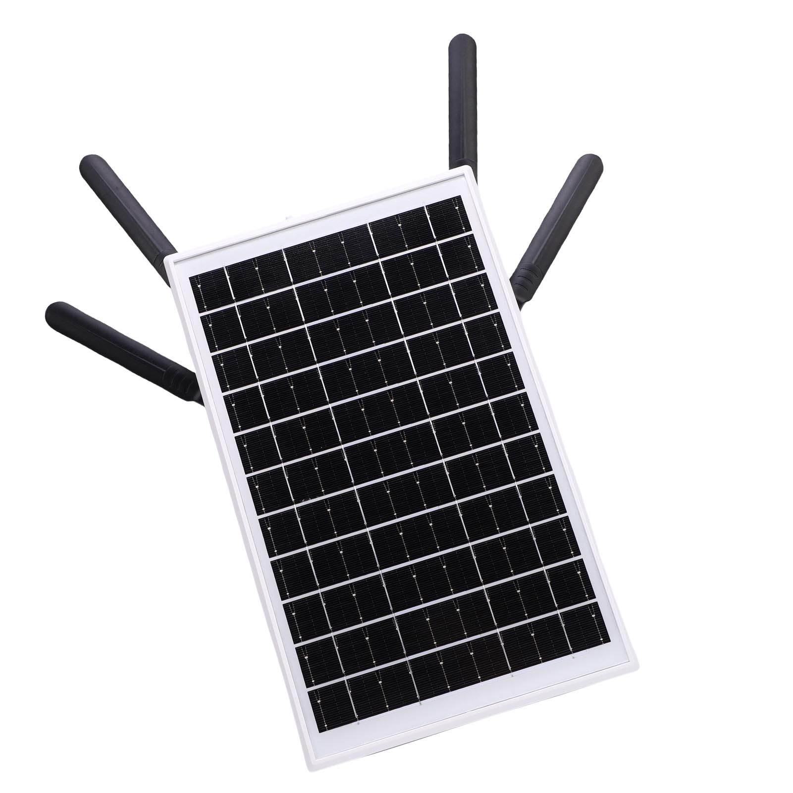 Modem Routeur 4G LTE à énergie Solaire 12 W, Extension WiFi Extérieure 300 Mbps avec Emplacement pour Carte SIM, Batterie 18 000 MAh, Longue Portée 150 M, étanche IP66, Idéal pour Le