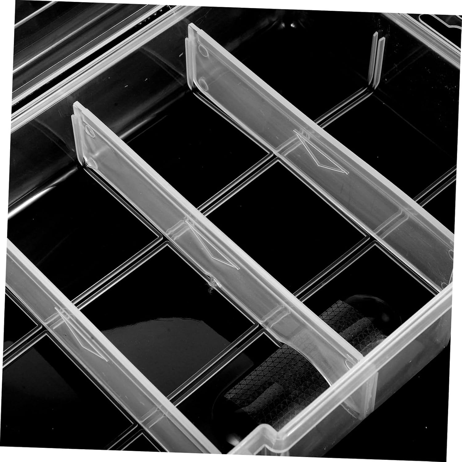 STOBOK 2pcs Storage Box Removable Dividers for Organizing Beads Jewelry and Small Parts Portable Multi-Functional Craft Organizer for Tidy Spaces