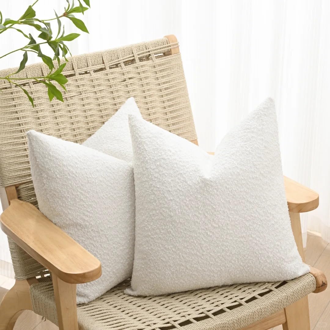 Modern Curved Sectional Sofa Upholstery Boucle Couch with Pillows Luxury Fabric Sofa Couch for Living Room Pillowcase