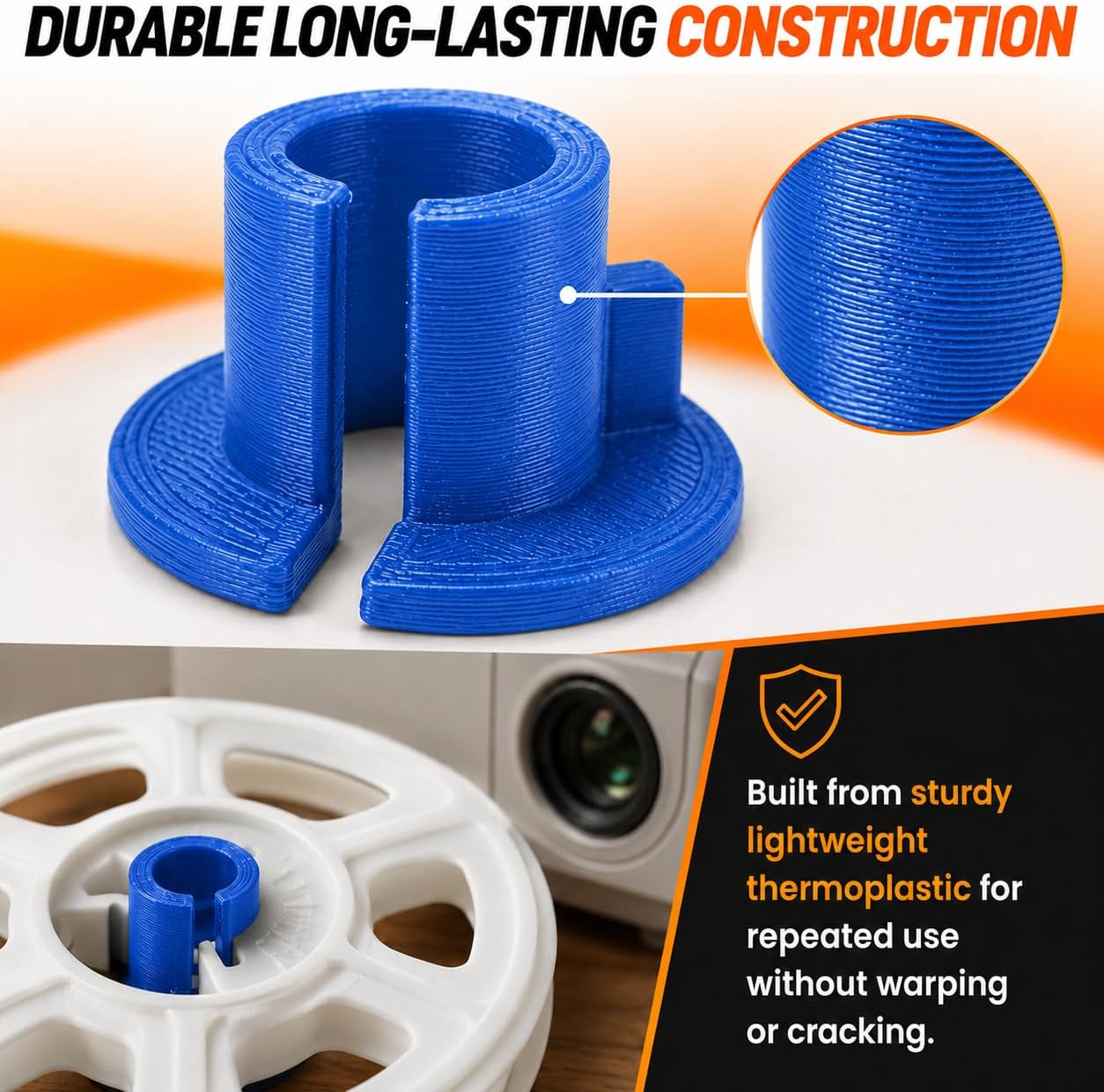 SplashNColor Super 8 Reel Adapter for 8mm Film Projector – Friction Fit Spool Connector | No Tools Needed | Universal Hub for Home Movie Playback and Video Transfer image 5