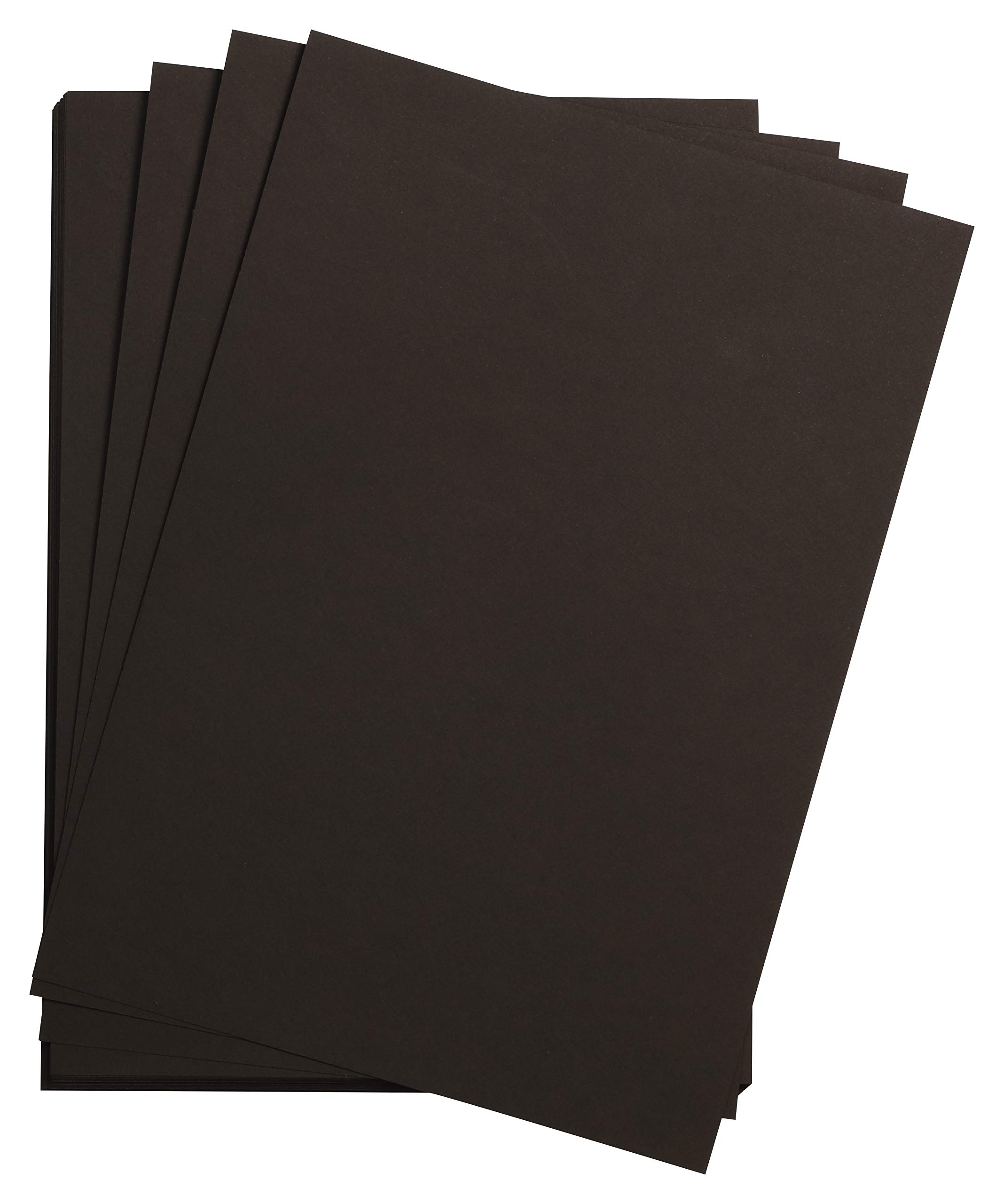 Clairefontaine 90770C Paquet Papier Etival Color - 25 Feuilles Papier Dessin à Grain Noir - A3 29,7x42 cm 160g - Idéal pour le Dessin et les Activités Créatives