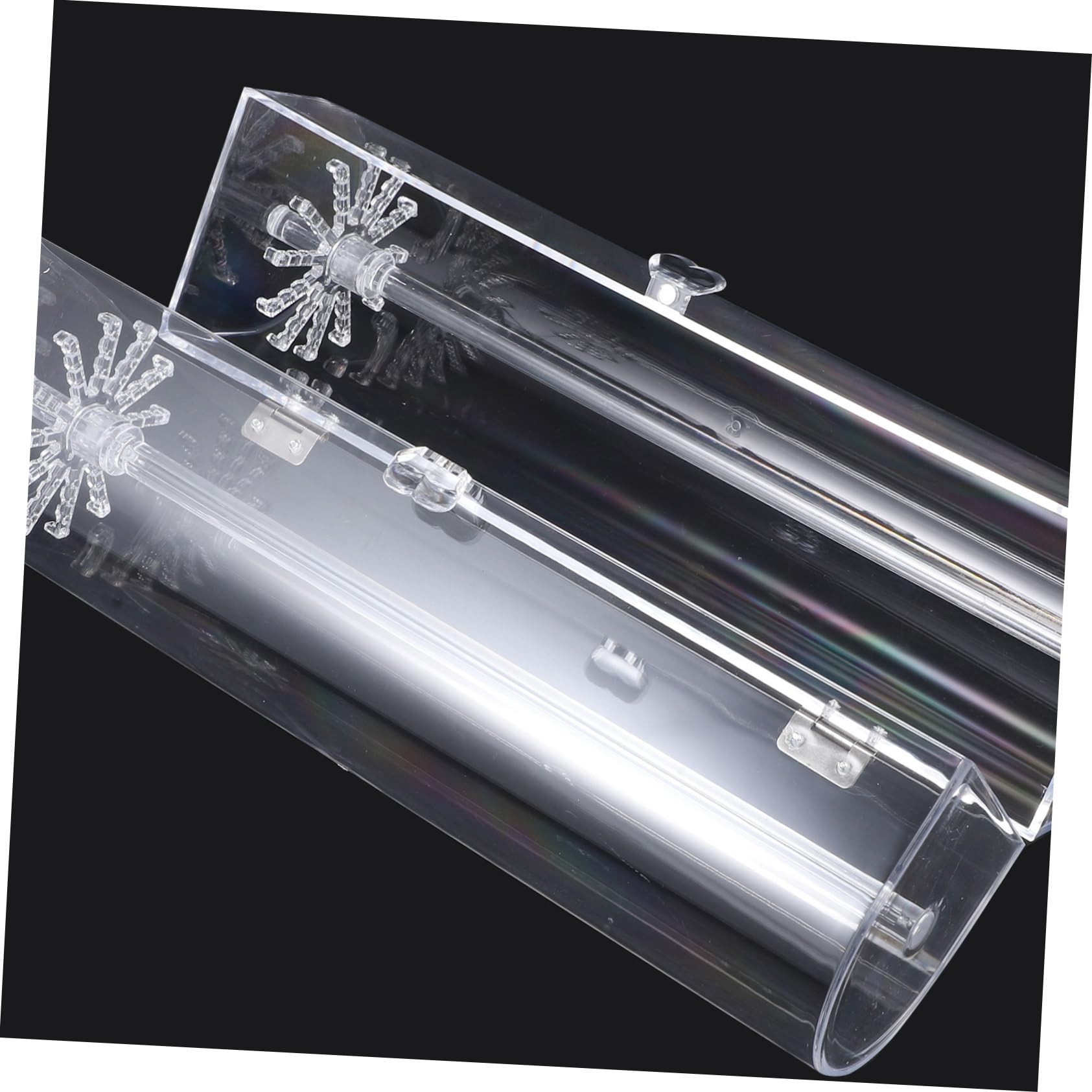 OUNONA Schmuckhalter aus Acryl Transparenter Ohrringhalter zum Aufhängen Schmuckregal für Halsketten und Anhänger Aufbewahrungshalter mit Drehbarem Haken Armbandorganizer