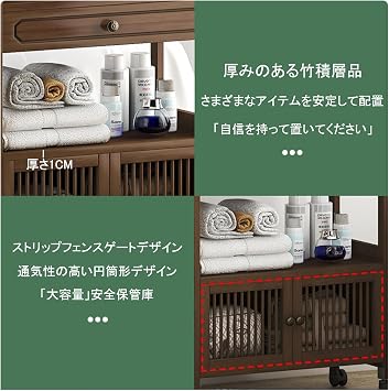 Kitchen Wagon Beauty Trolley Storage Rack Beauty Salon Tool Cart 3 Tier Storage Cabinet Stall,Cart with Drawers,Assembled Trolley B