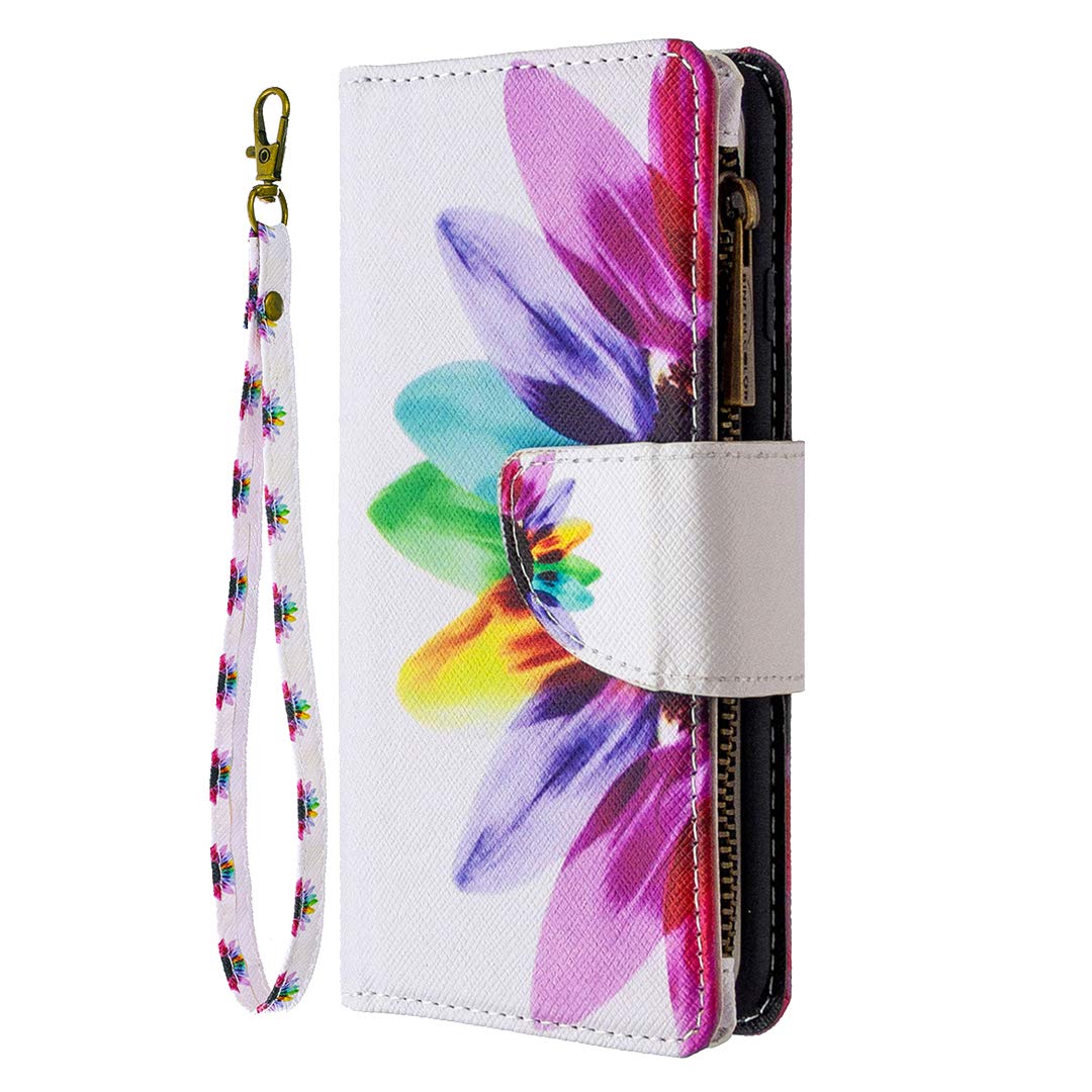 TIANCI Cover per OPPO A76/OPPO A36, Farfalla Dipinta, Stile Semplice Case, Slot per Schede Portafoglio Cover Flip Protection Custodia per OPPO A76/OPPO A36 Cover