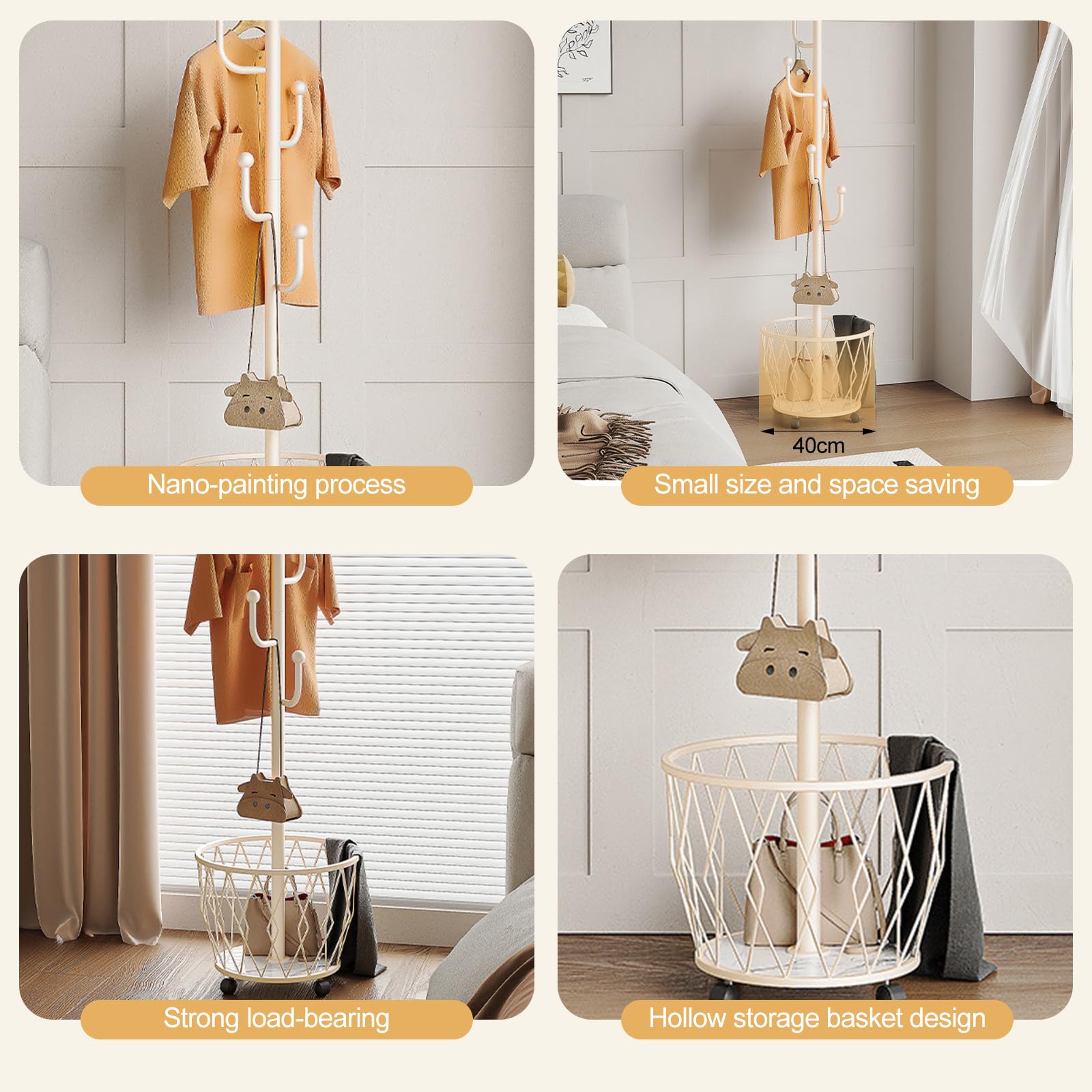 Amazon.de: Garderobenstnder im Kaktus-Design, mit 6 glatten Kugelhaken,  Metallmaterial, einfache Montage, fr Flur, Schlafzimmer und Bro