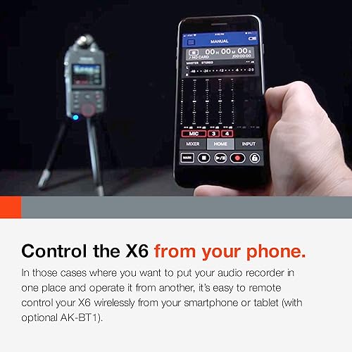 Miniatura 7 de Grabadora de audio portátil TASCAM Portacapture X6 de 32 bits Float, grabadora de campo para video, música, podcast, voz, podcasting