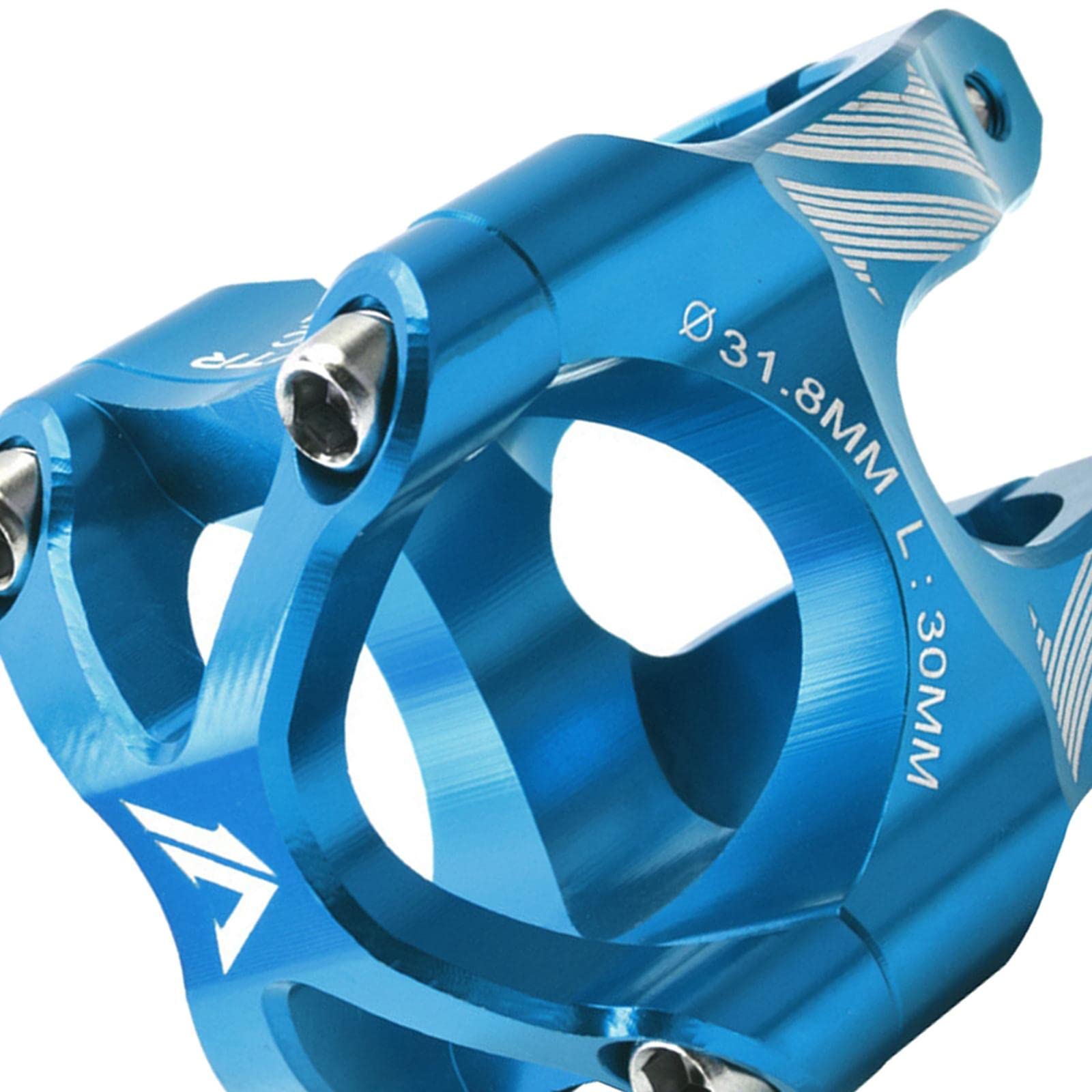 Attacco manubrio per mountain bike, 31,8 mm, 30 mm, in alluminio, corto, per bicicletta, bici da strada, mountain bike, accessori per ciclismo