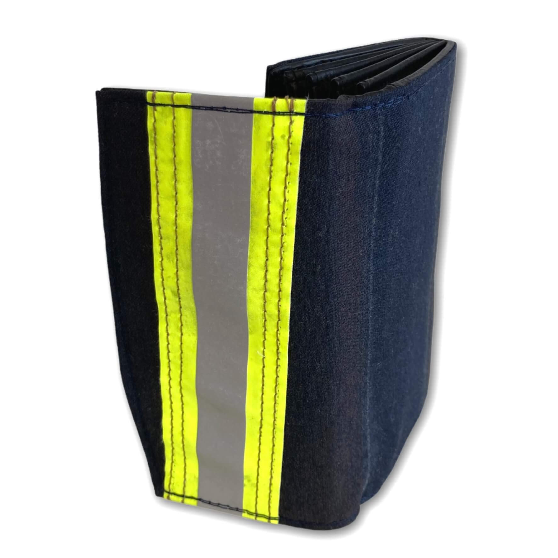 Feuerwehr Damen Geldbörse/GB-Dam-Navy/Portemonnaie Geldtasche Portjuchhe Brieftasche Geldbeutel / 17,0 x 9,5 x 3,5 cm/Original gebrauchter Feuerwehrkleidung
