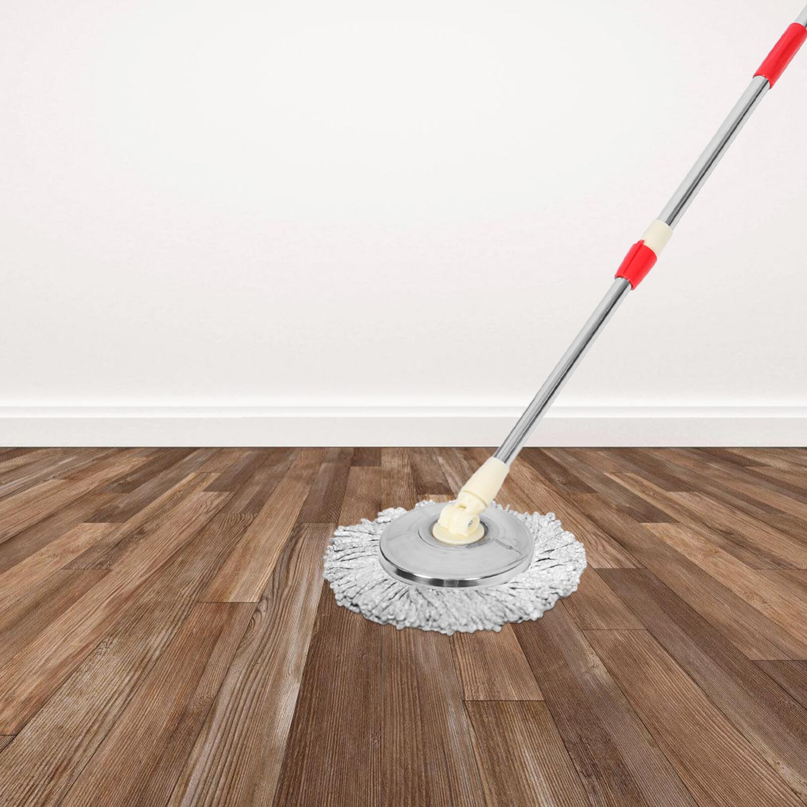 Alipis Varilla de Trapeador Giratoria de Repuesto de Acero Inoxidable Azul | Desmontable, Función Giratoria, Apta para Baldosas y Madera Dura, Pieza de Recambio para Uso Doméstico