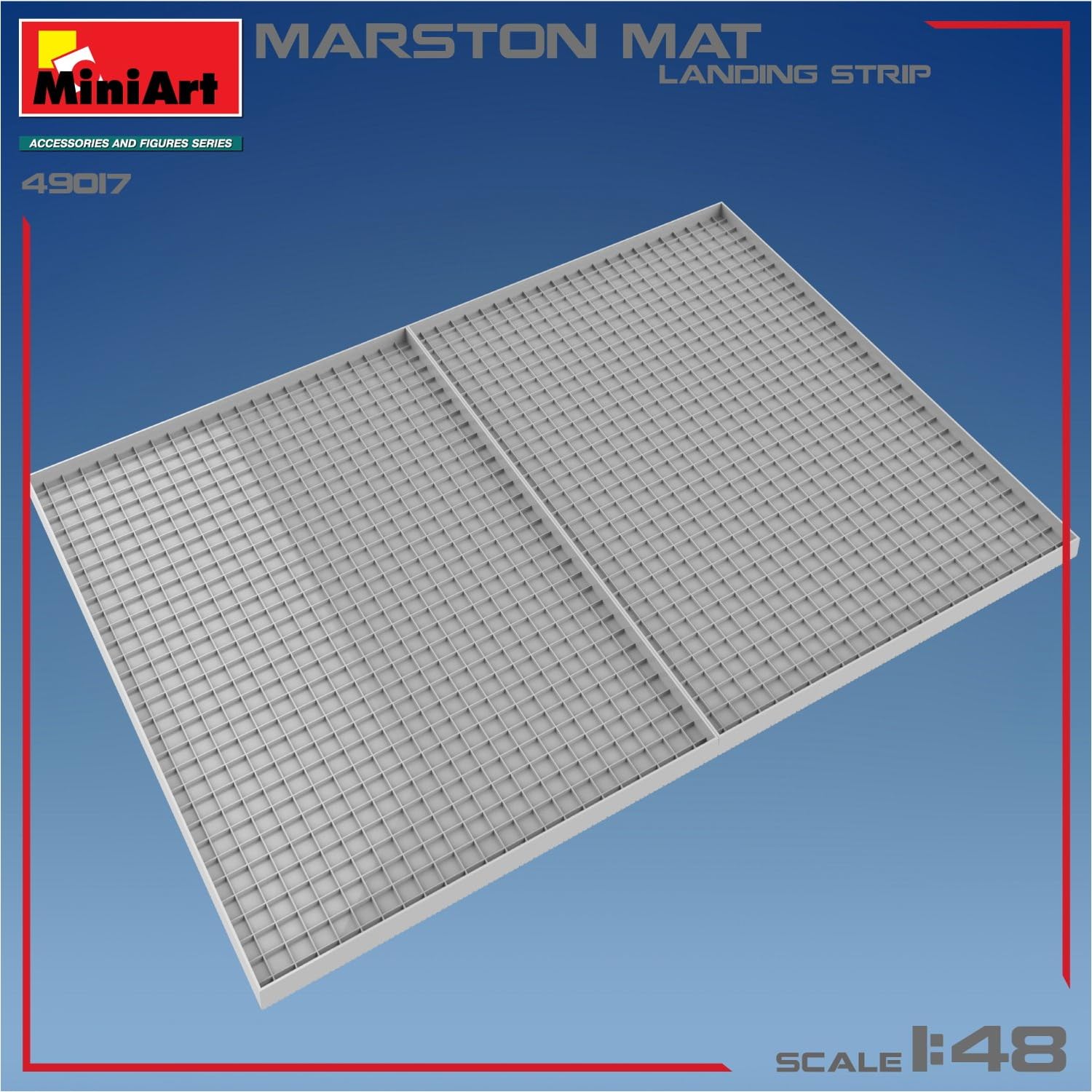 MiniArt 49017 1:48 Marston Matte Landebahn - originalgetreue Nachbildung, Modellbau, Plastik Bausatz, Basteln, Hobby, Kleben, Modellbausatz, Zusammenbauen, unlackiert