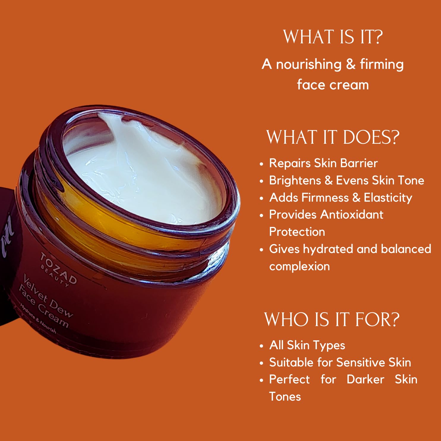 Amazon.com: Tozad Beauty Velvet Dew Daily Repair, Hydrating
