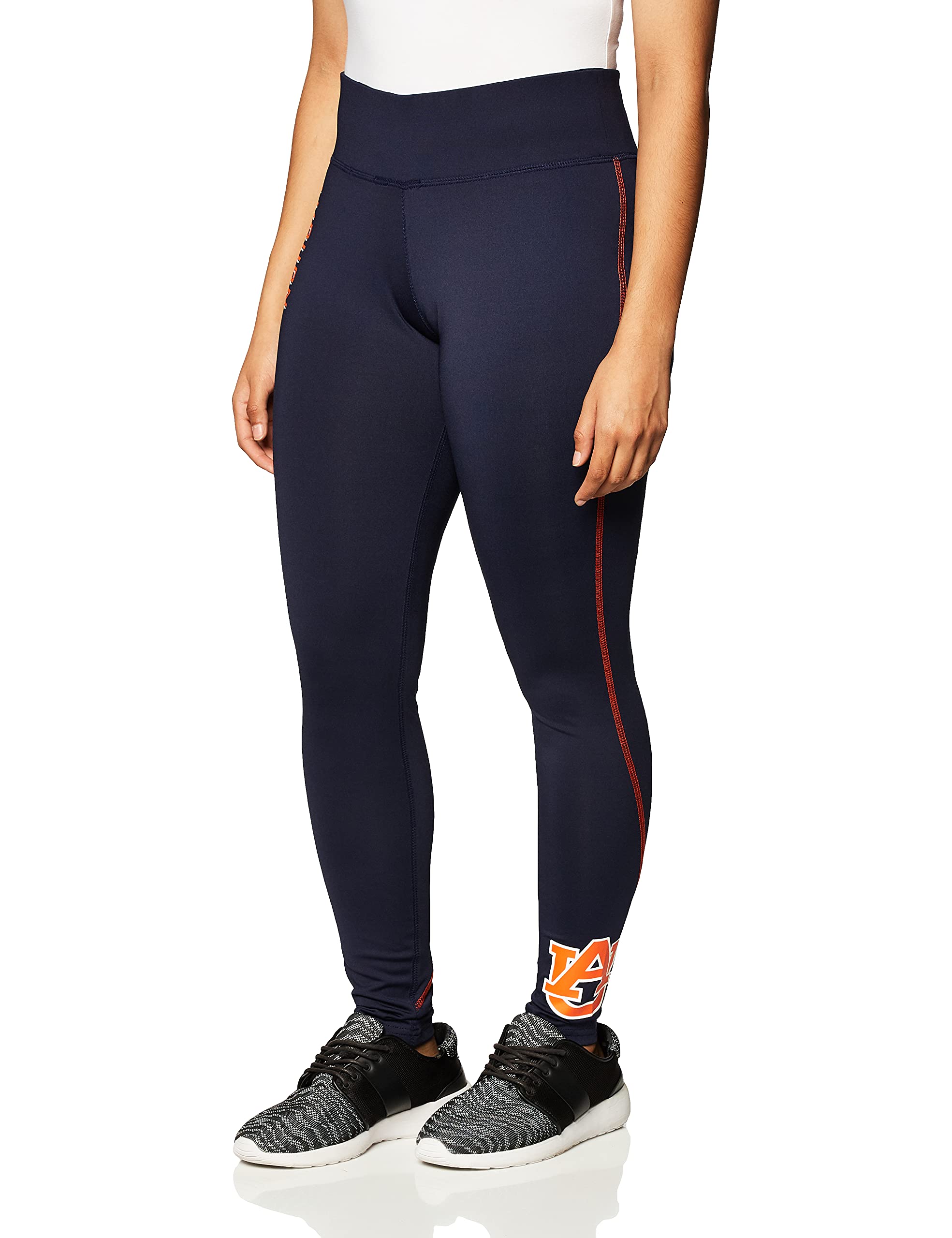 Champion Adult Women NCAA Power Fitness Legging, Black, Small