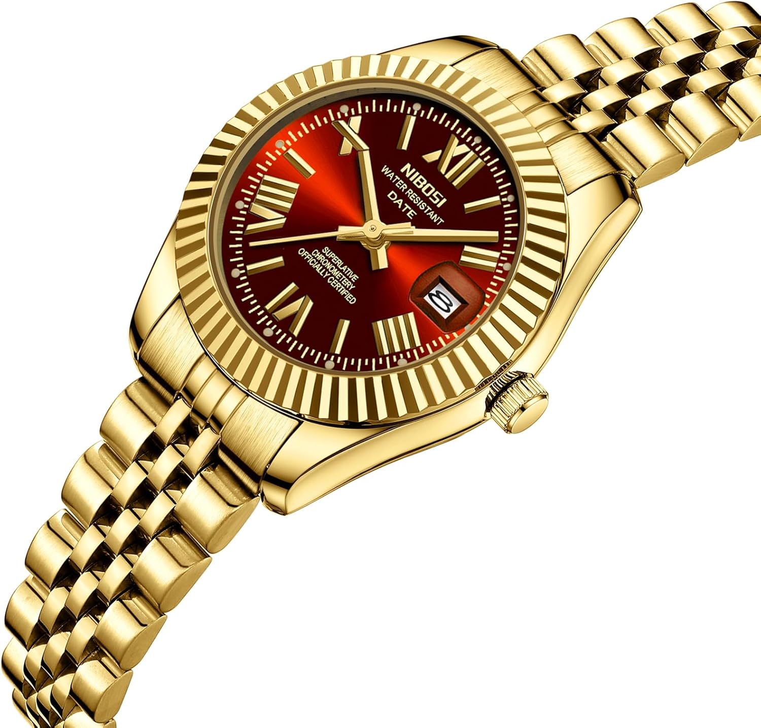 NIBOSI Watches for Women Analog Quartz Waterproof Ladies Wrist Watches with Date Dainty Fashion Luxury Stainless Steel Watch for Small Wrists Female Elegant Dress Women's Watch - Image 2