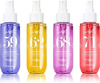 4Pcs Perfume, Body Fragrance Mist, Women's Body Spray, Long-Lasting Fragrance Spray, Moisturizing Moisturizes the Skin, Perfume for Women