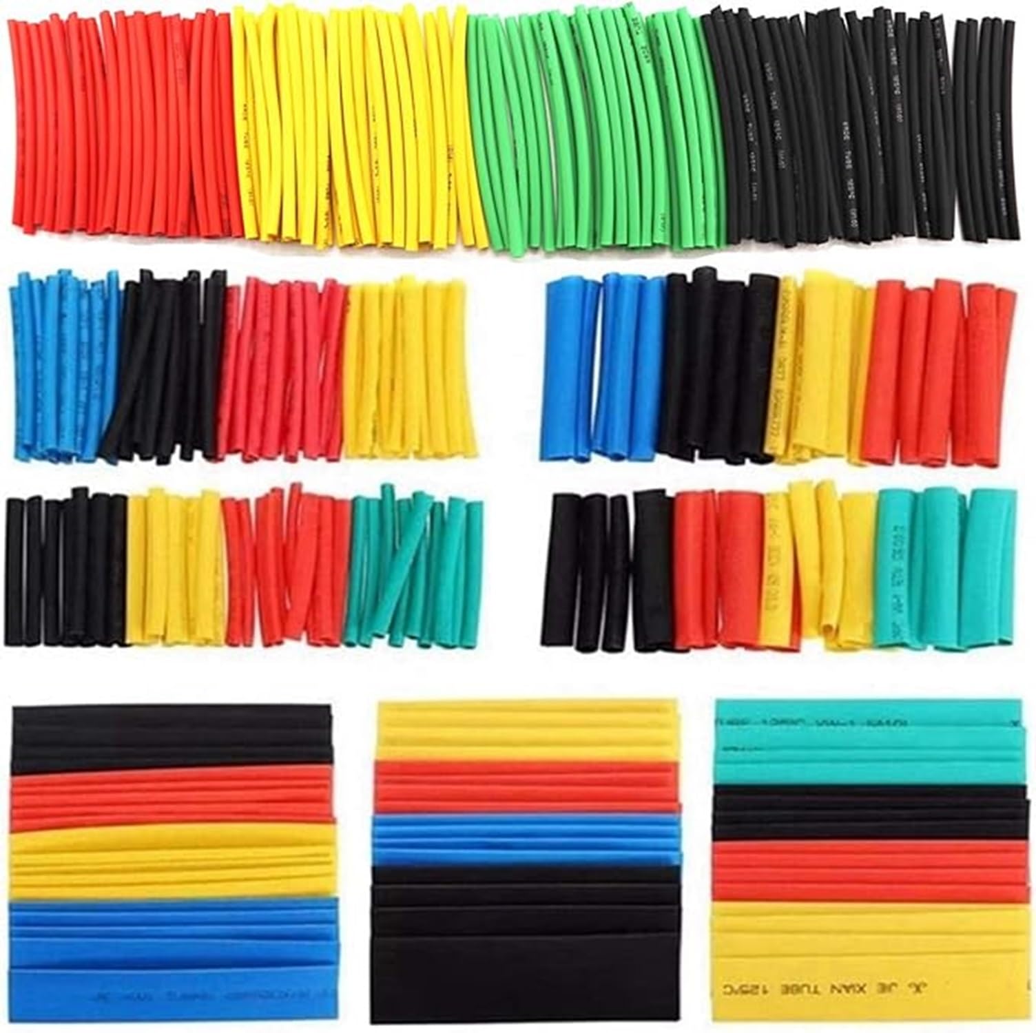 Amazon.co.jp: カラフルな熱収縮チューブ、さまざまなサイズとカラー