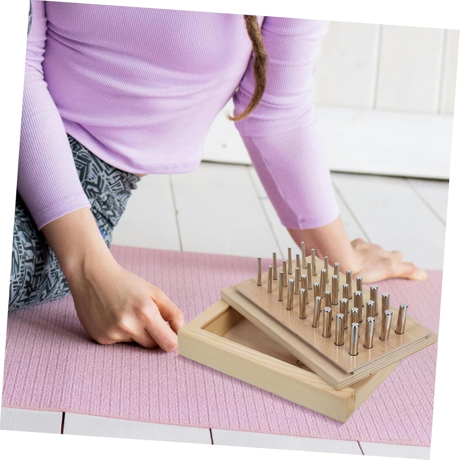 GANAZONO Durable Hand Therapy Pegboard for Finger Exercise Fine Motor Skills Trainer for Home Rehabilitation