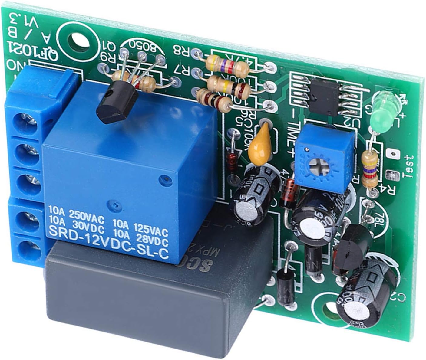AC220V Input/Output Timer Delay Switch Module Adjustable Timing Off Card (0 to 100 minutes)
