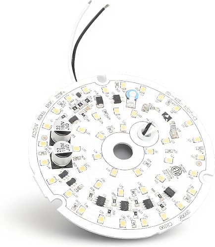Ceiling Fan Light Panel, 3.93 Inch 2000LM 18W Dimmable LED Ceiling Fan Light Boa