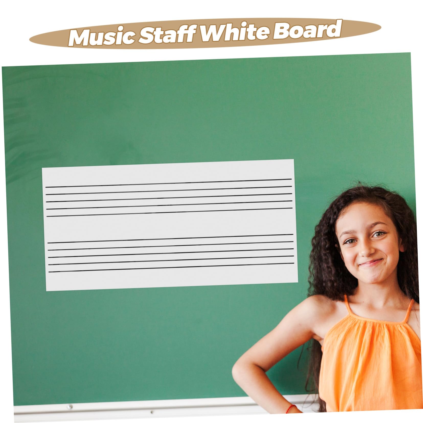 Magnetisches Tragbares Whiteboard mit Fünf Notenlinien Wiederverwendbar und Abwischbar Multifunktional als Nachrichten und Memo Tafel für Musikunterricht Haushalt und Büro