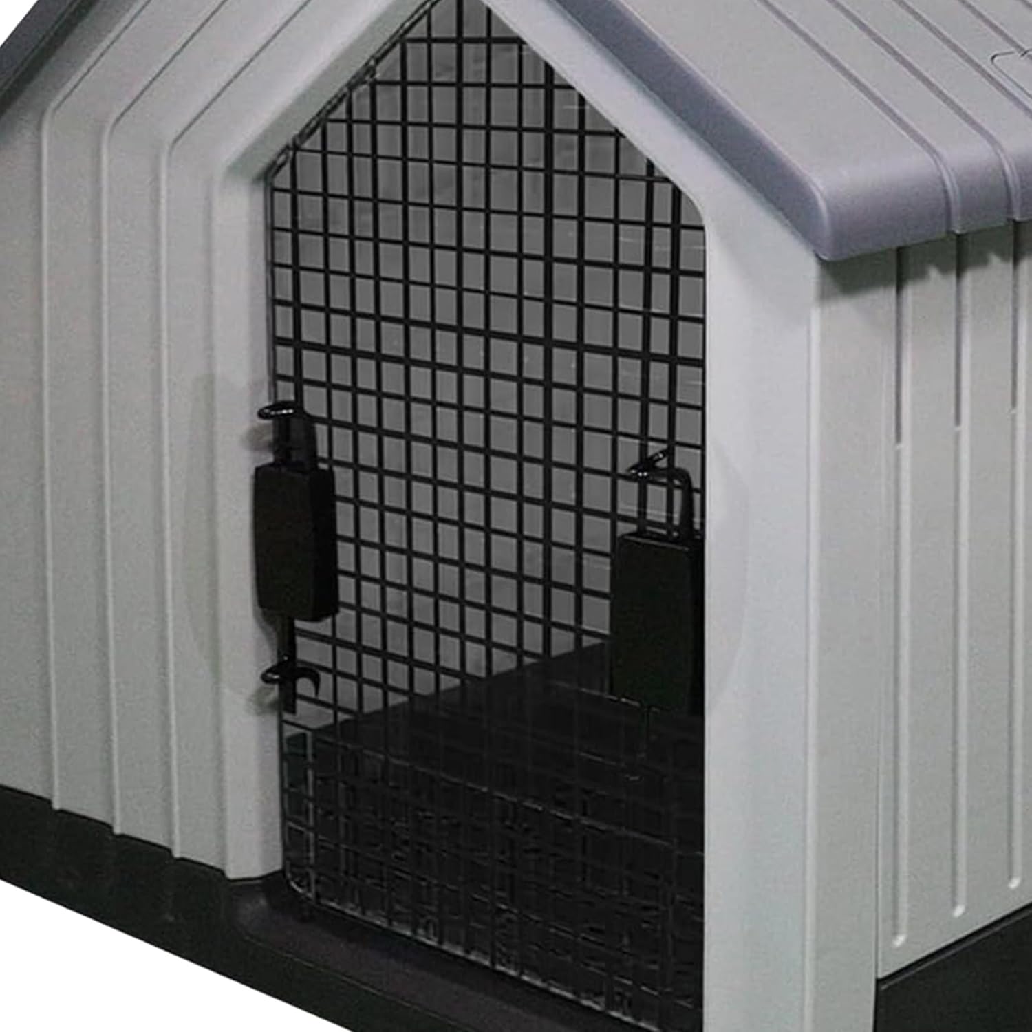 Dog House, Indoor or Outdoor Durable Plastic Waterproof Animal Shelter, Large - Comfortable Pet House for All Seasons