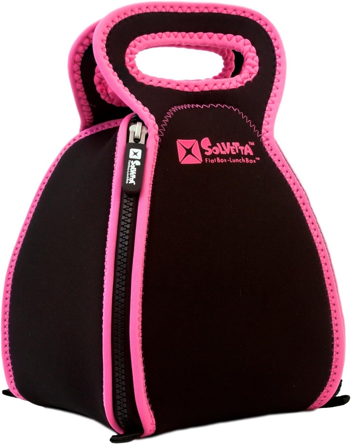 Solvetta FlatBox-LunchBox, in Black/Pink