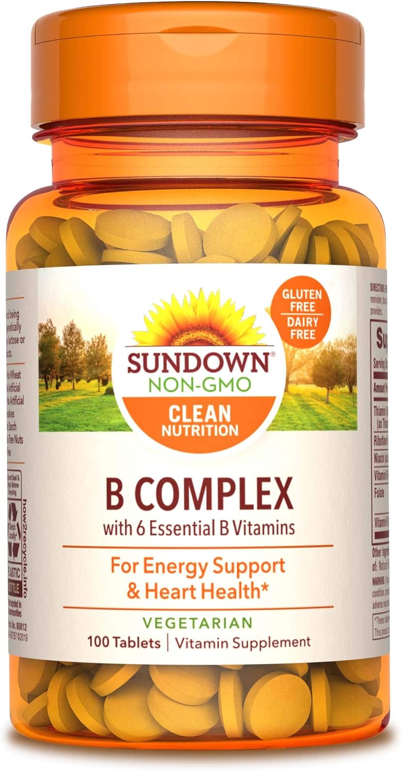 Sundown Vitamin B Complex 100 RDV, 100 Tablets (Pack of 3