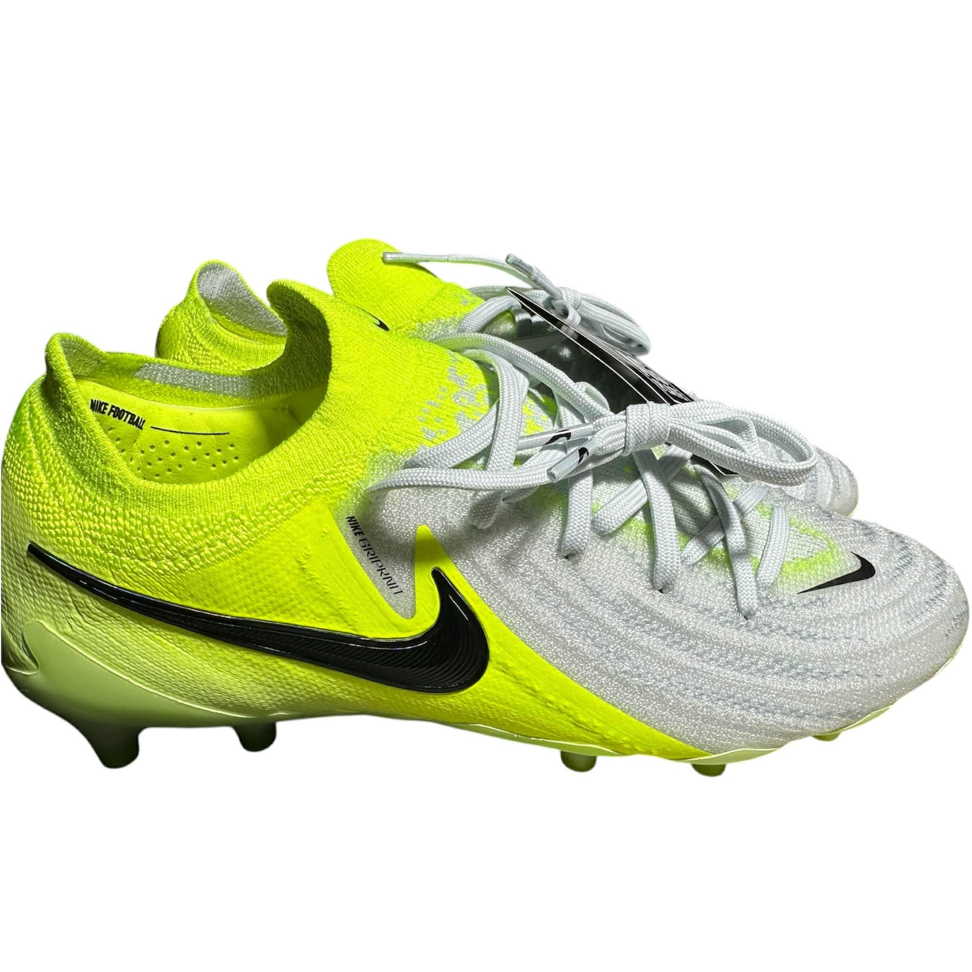 Nike Men's Phantom GX2 Elite AG “Mad Voltage“ Soccer Football Cleats Shoes Metallic Silver/Volt/Black #HF4357-003 - Size Men's 6