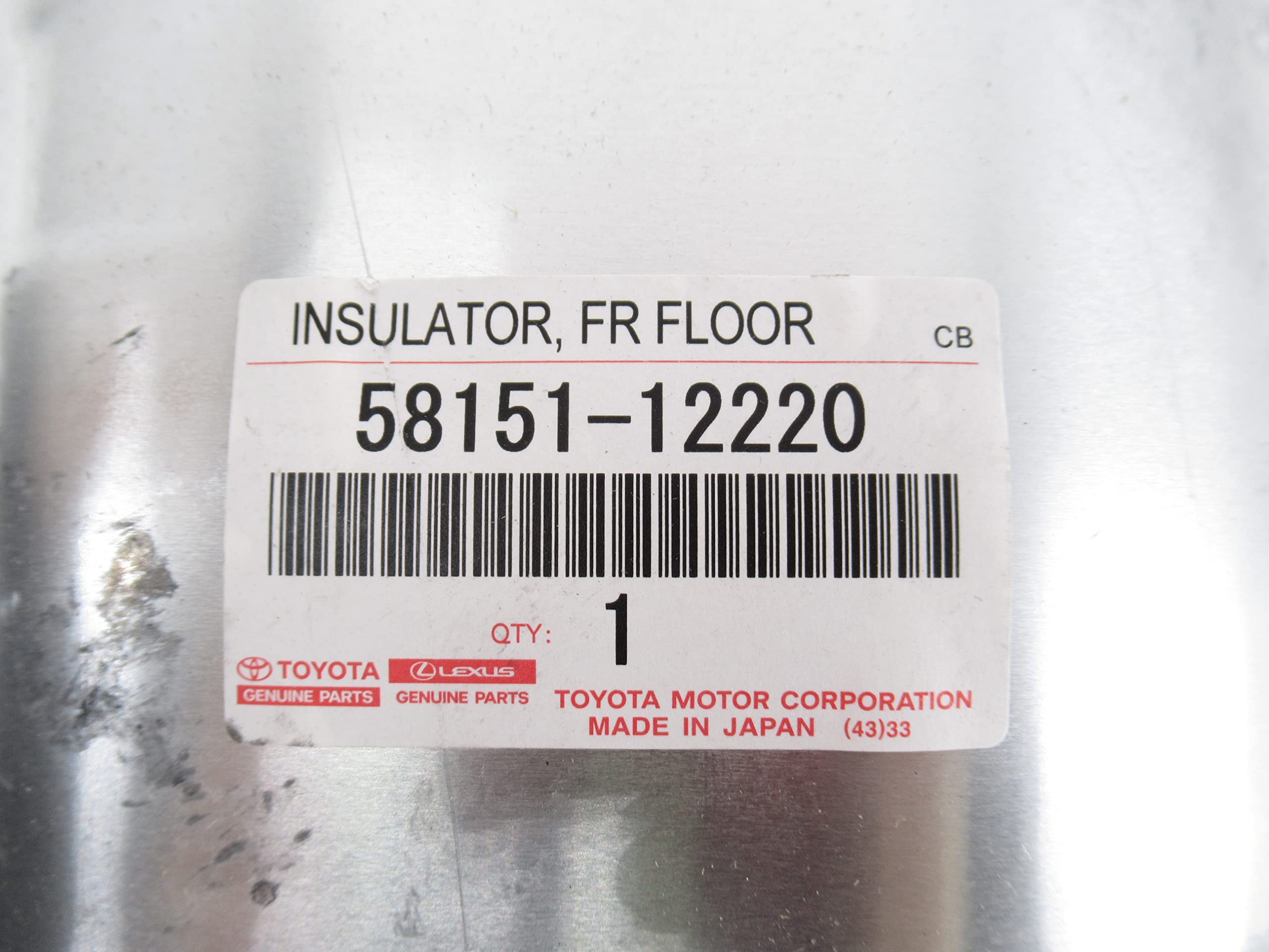 Amazon.com: TOYOTA 58151-12220 Floor Heat Insulator : Automotive