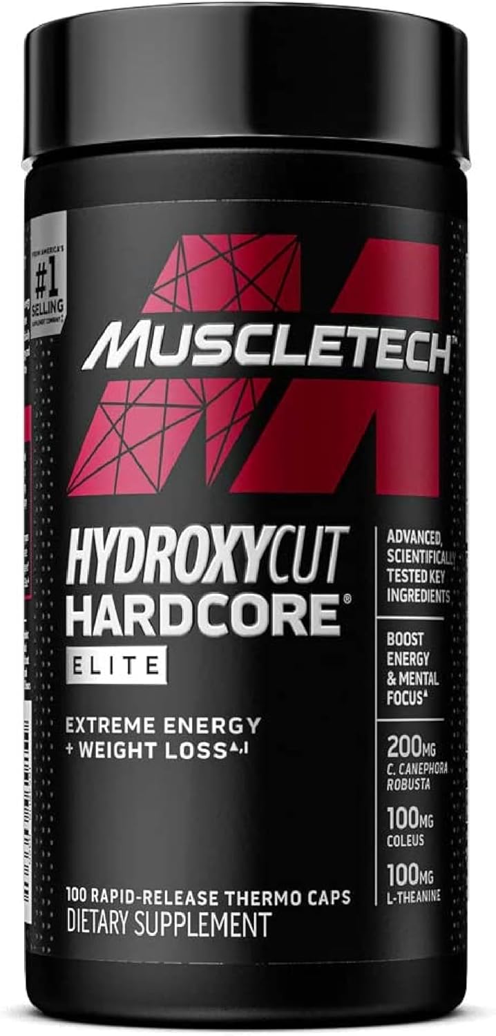 Hydroxycut Hardcore Elite - 100 Rapid-Release Thermo Caps - Energy