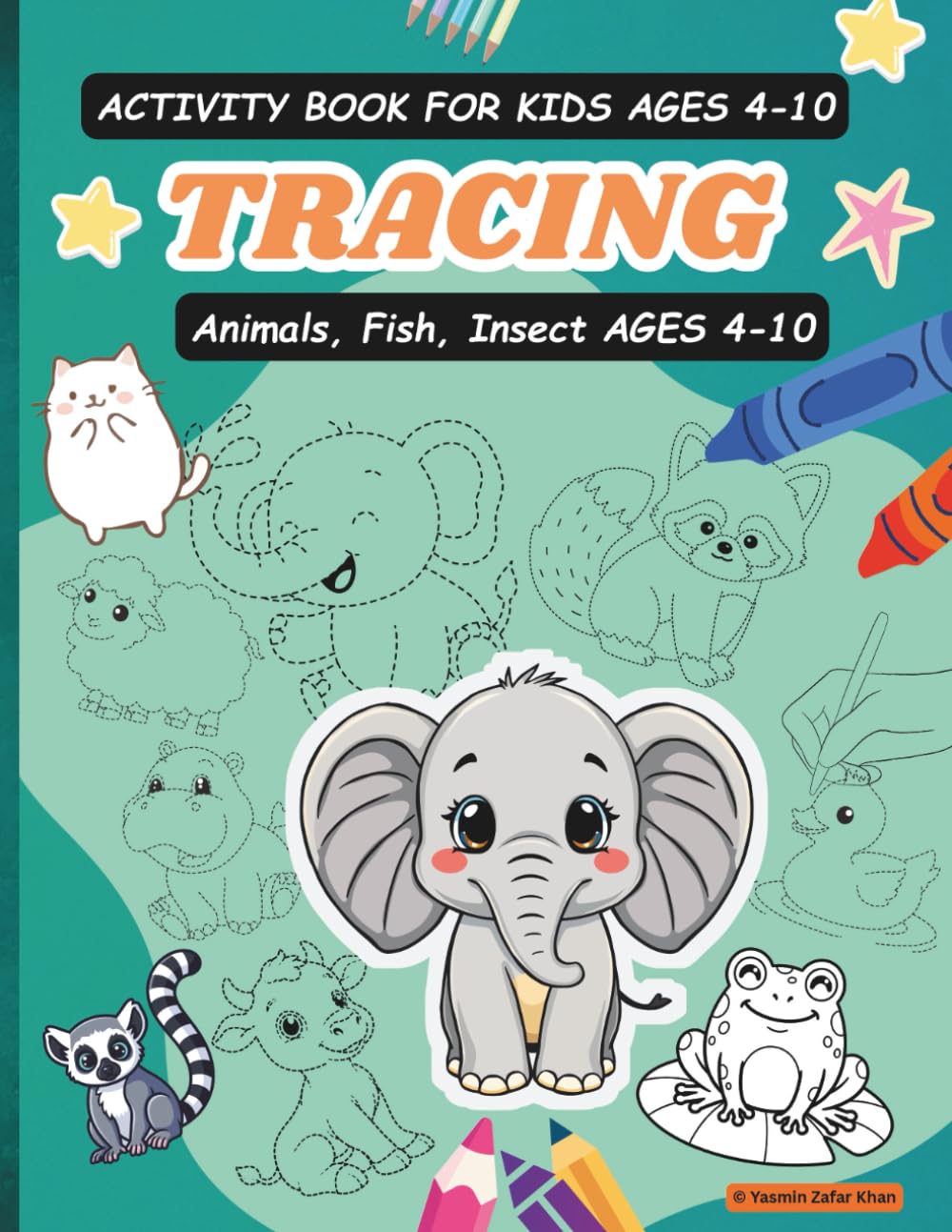 Tracing Activity Book for Kids ages 4-10