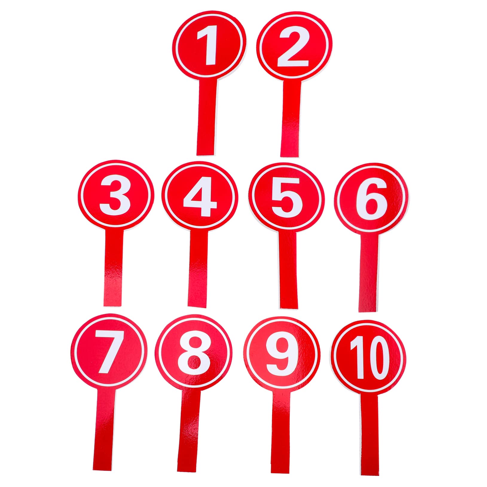 SEWACC Convenient Voting Scoreboard Large Paddle Numbers 10pcs Hand Voting Paddles
