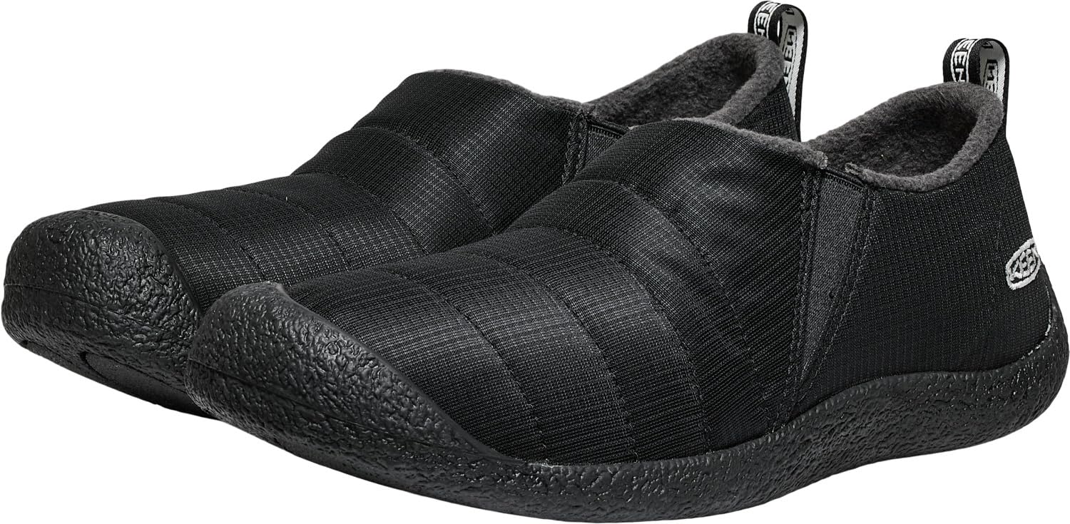 KEEN Men's Howser 2 Slipper, Black Felt/Black