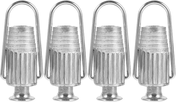 4 Pack Clothesline Tensioner, Heavy Duty Aluminum Clothes Line Tightener for Rope and Pulley System, Rust-Proof Laundry Drying Line Stretcher for Outdoors, Backyard, Balcony