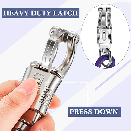 Miniatura 3 de Paquete de 4 lazos cruzados elásticos para remolques de caballo, cuerdas elásticas a granel con broches para accesorios de remolque de caballos, 36