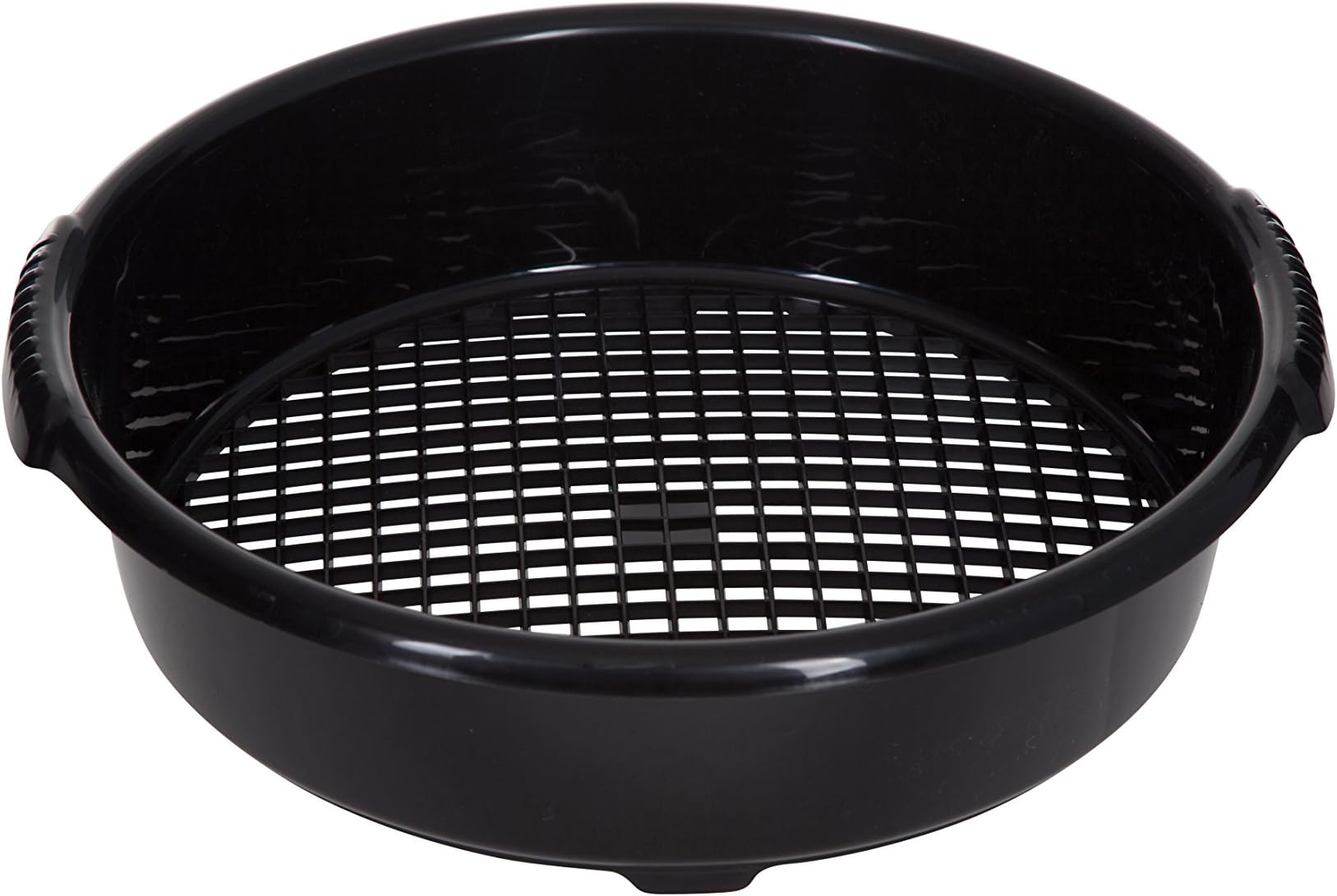 Wham Large Plastic Round Garden Sieve Riddle Riddler Soil Sifter Mesh Gardening Tool Black