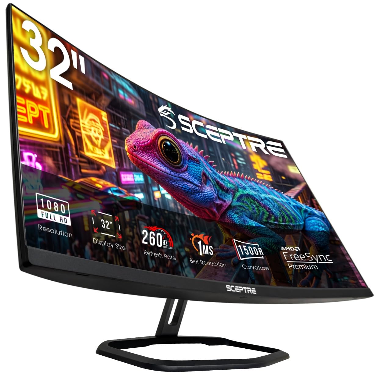 Amazon.com: New! Sceptre Curved 32 inch Prime Gaming Monitor 1080p