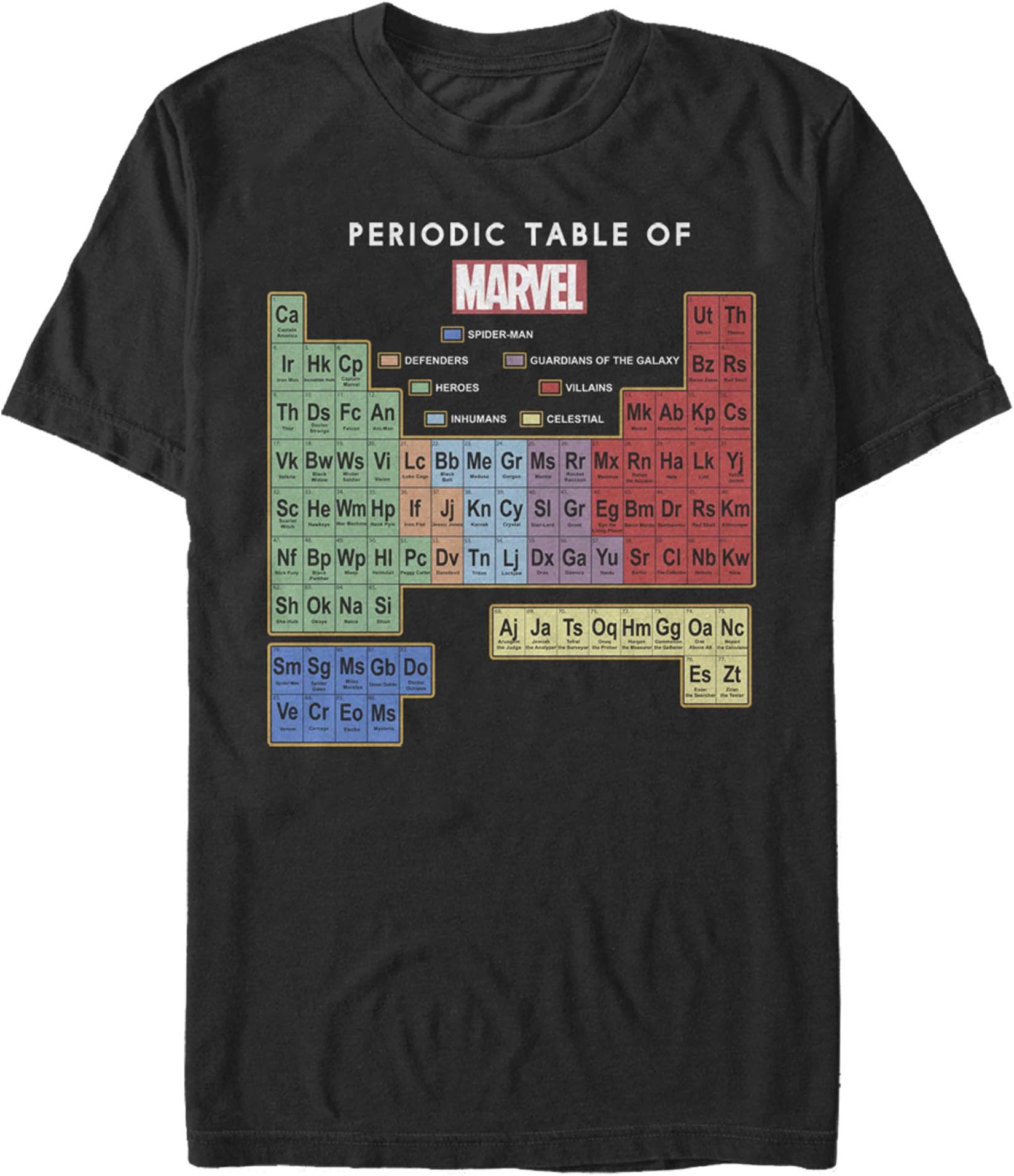 MarvelMen's Learn Heroes T-Shirt