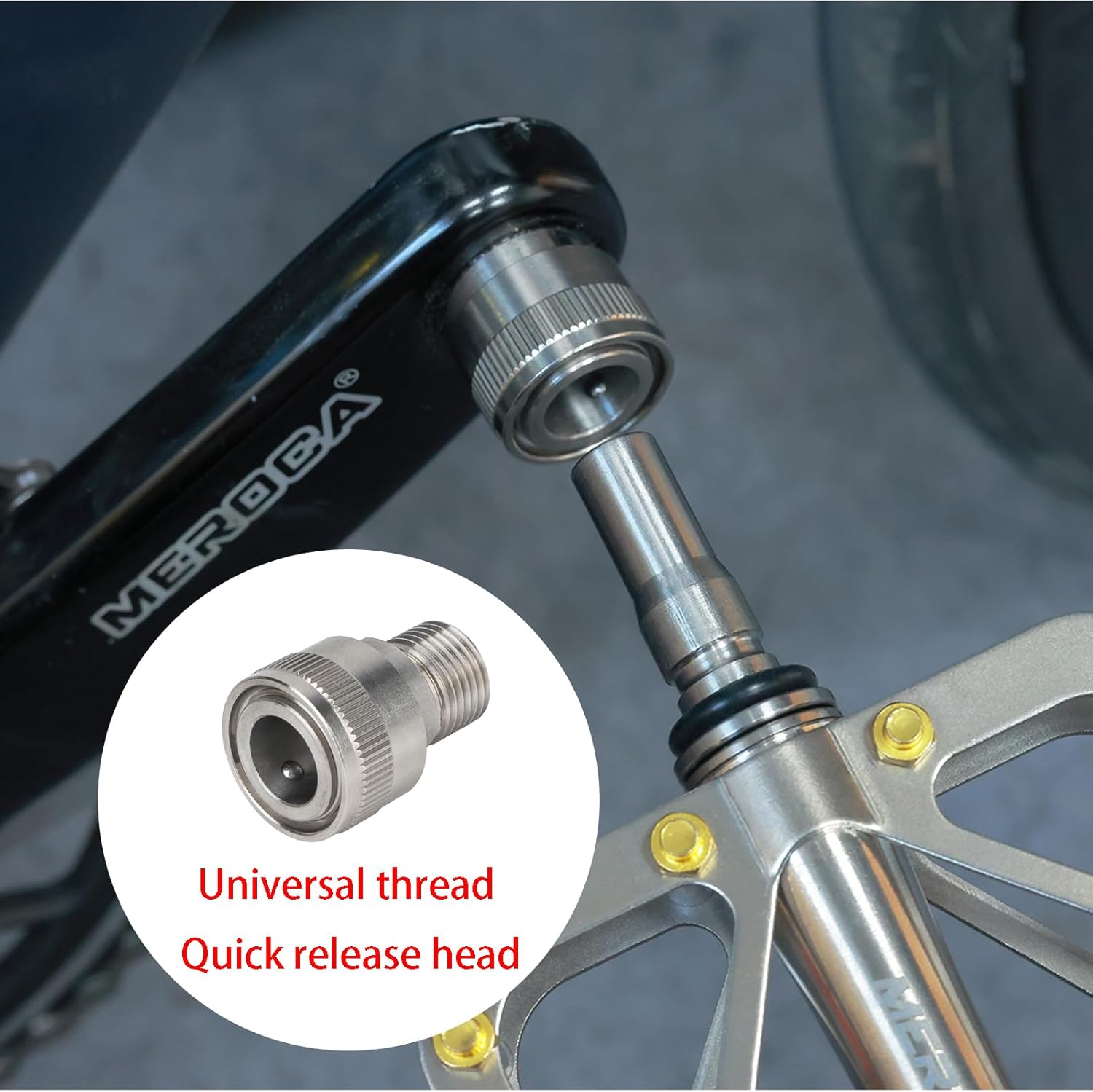 Mountain Bike Pedal Full Titanium Body Road Bike Pedal Large Platform Pedal with 3 Sealed Bearing Anti-Skid Pedal Bicycle Pedals of 9/16 inch