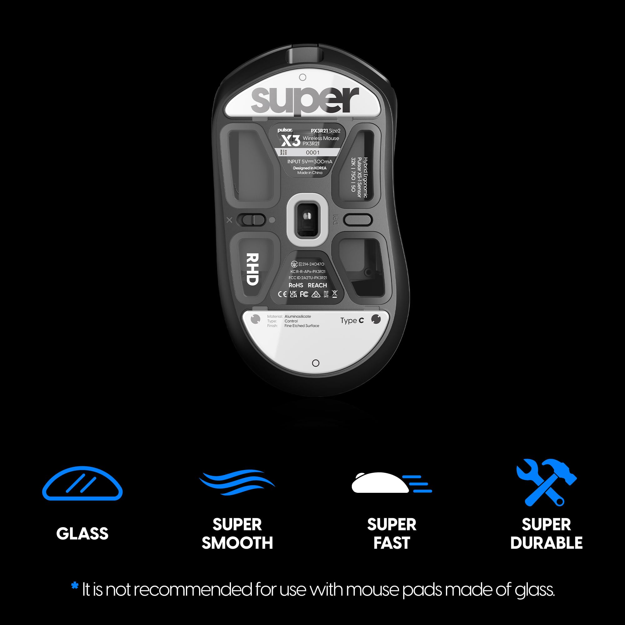 Amazon.co.jp: Pulsar Gaming Gears Superglide(Type C) マウス