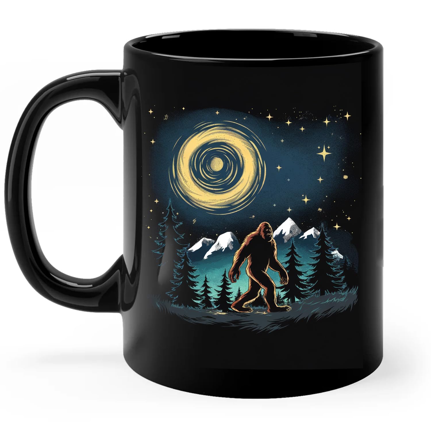 Solantrapod Funny Bigfoot Starry Night Sasquatch ...