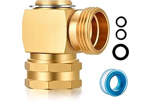 90 Hose Elbow - High-Quality Brass Swivel Connector for Effortless Gardening