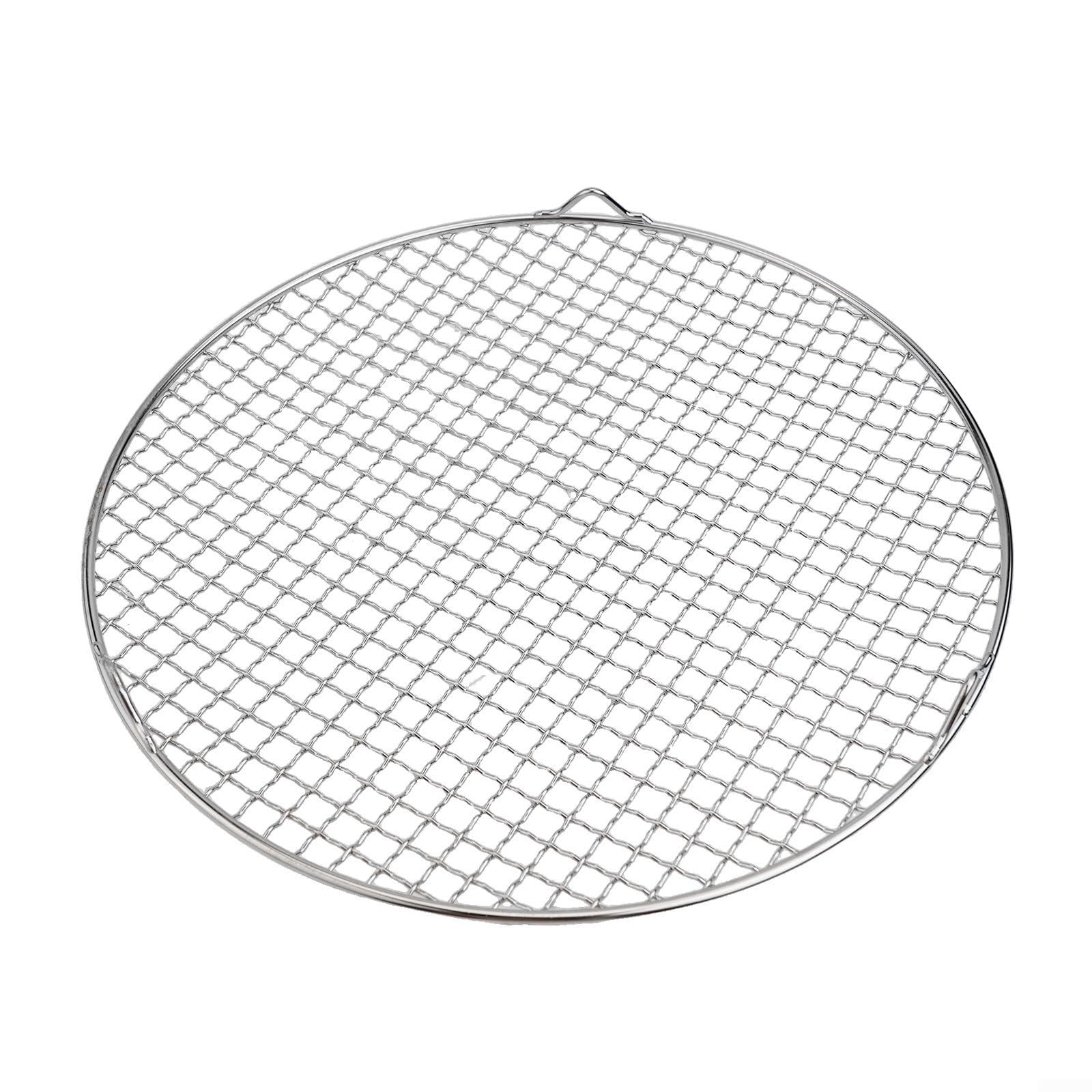 Niceminiwall Round Cooling Racks, Wire Oven Grill Sheet, Stainless Steel Round Grill, Cooling Racks Steaming Grilling With Legs, Rack Tray For BBQ And Grilling(35cm)
