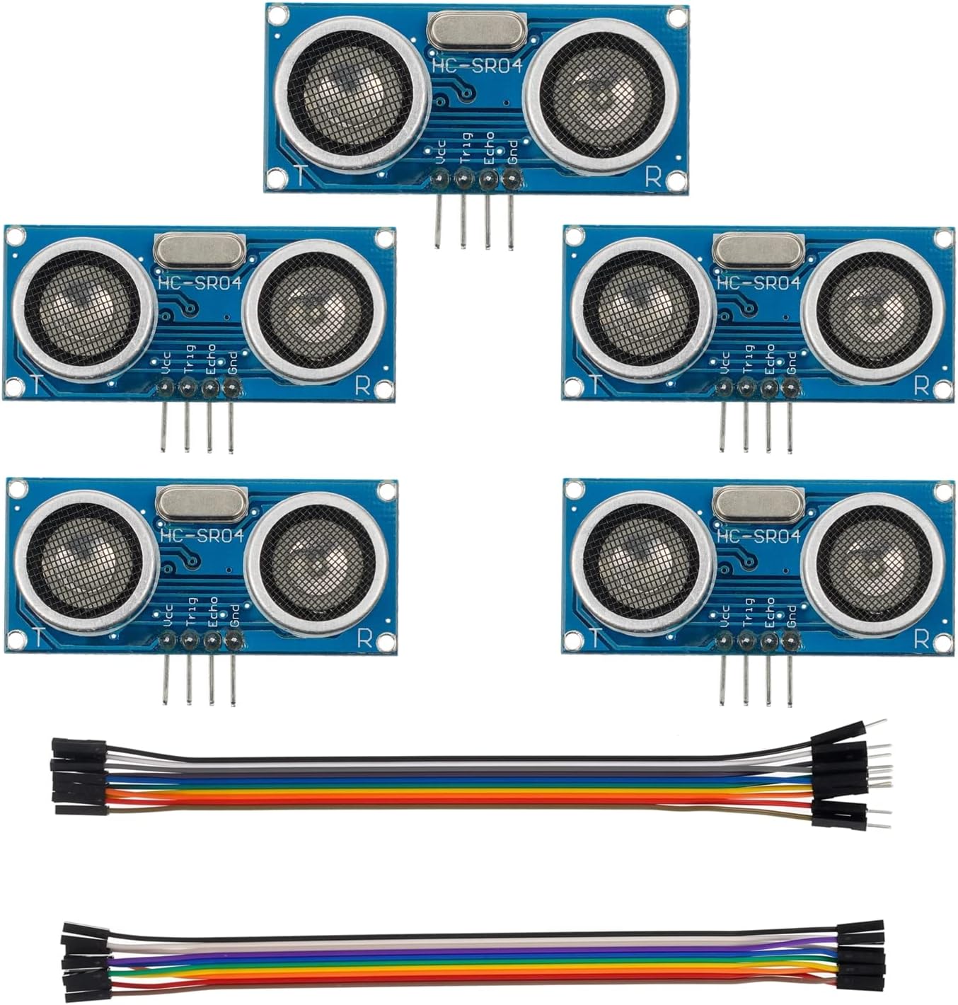 HC-SR04 Ultrasonic Module Distance Sensor fit for Arduino UNO MEGA Nano Robot XBee ZigBee (Pack of 5 pcs)