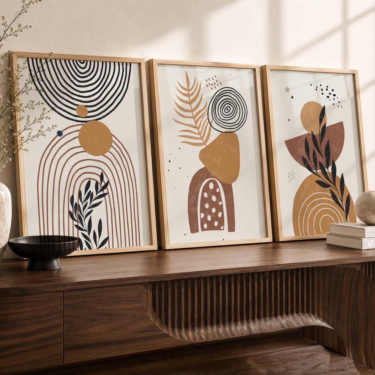 BOHO Wall Art Frames - Minimalist Home Decor -12 BOHO Wall Art Frames - Minimalist Home Decor -12