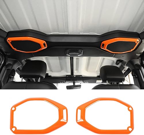 RT-TCZ Para Wrangler JL Cubierta Del Altavoz De Techo Superior Trim Naranja Para Jeep Wrangler JL JLU Gladiator JT 2018-2023 Naranja Accesorios