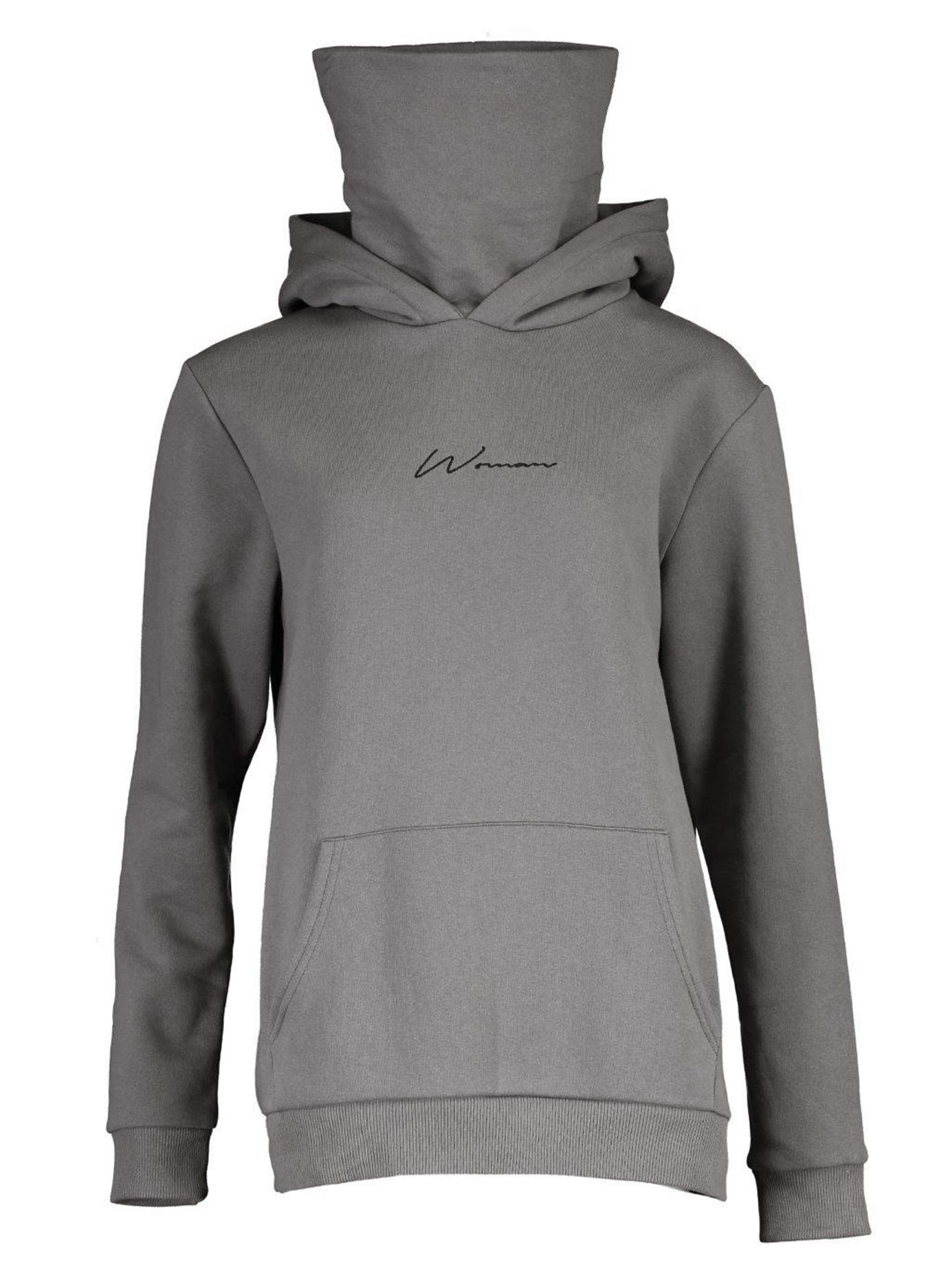 TrendiMax Pull à Capuche Femme Col Roulé Basique Pullover à Manches Longues Chic Pull Chaud Femme Hoodie Femme pour l'Automne et l'hiver