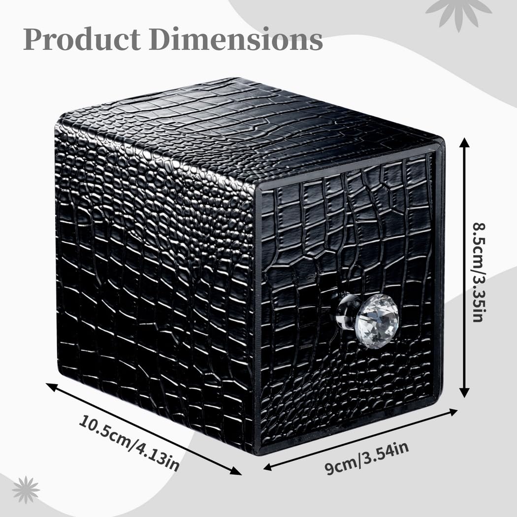 Soporte para brocas de uñas, estuche profesional para cabezal de molienda con luz LED, organizador de brocas de uñas, 48 ranuras de gran capacidad, caja de almacenamiento portátil de acrílico y piel