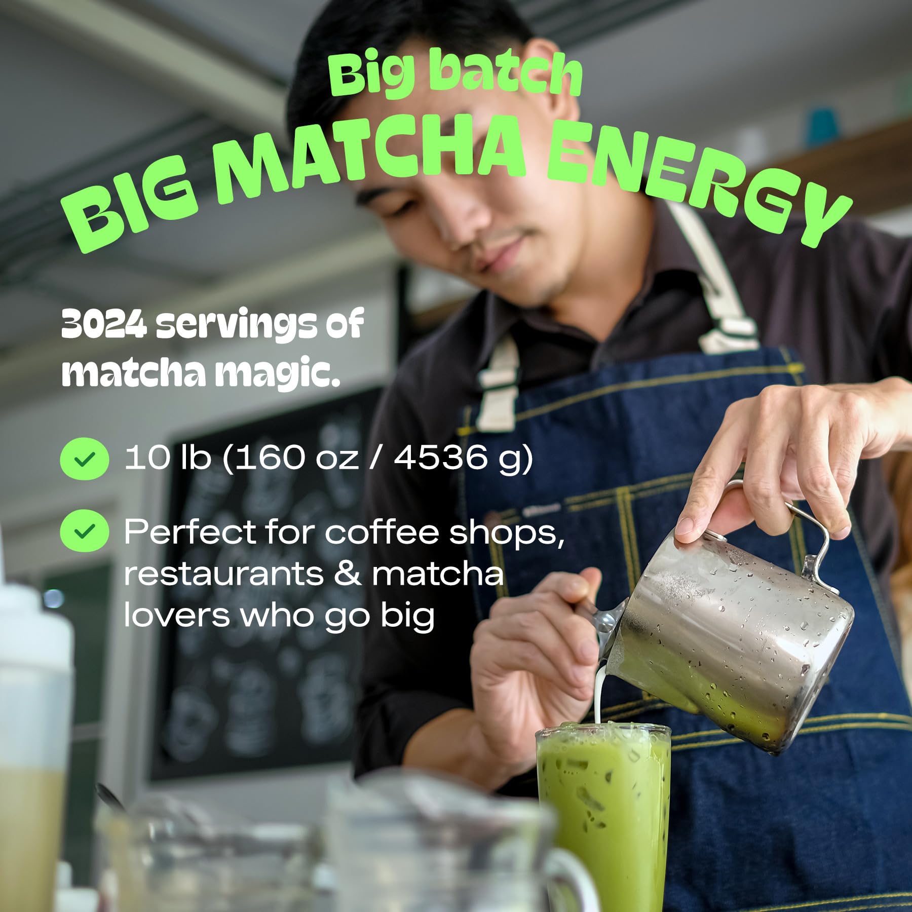 MATCHA DNA Certified Organic Matcha Green Tea Powder 160 oz BAG — view 4