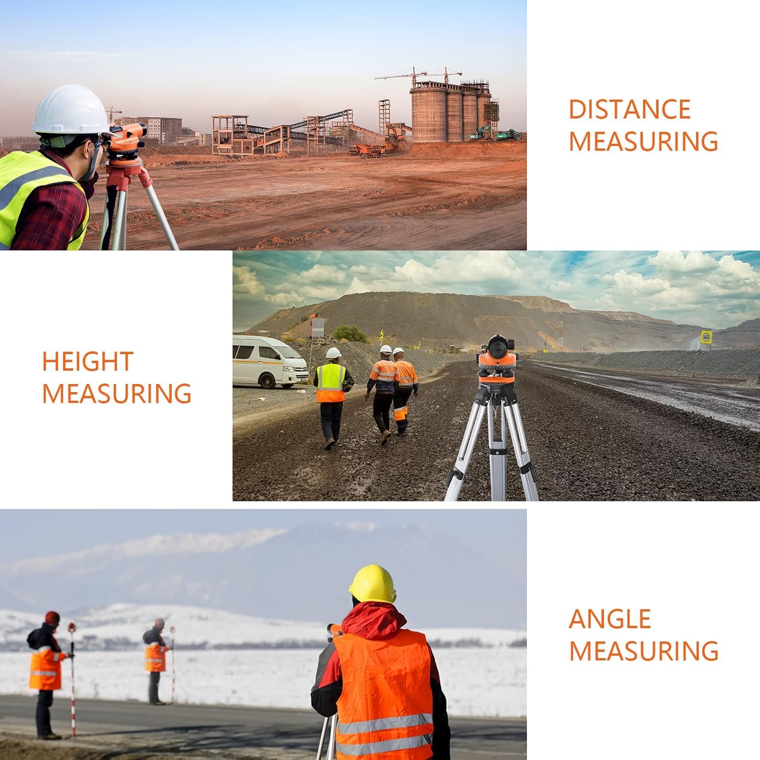 Automatic Optical Level - 393ft Range, IP54 Waterproof -5